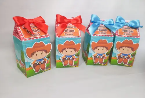 Caixa Milk Personalizada com Aplique 3d
