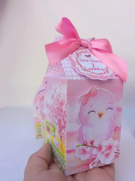 Caixa Milk Personalizada com Aplique 3d