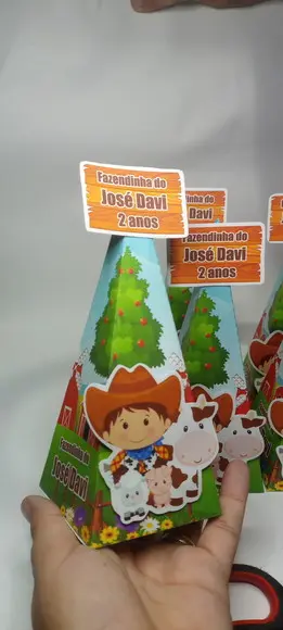 Kit 20 - 10 Caixa Milk e 10piramide
