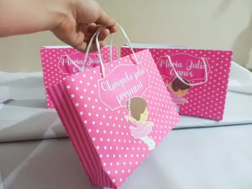 Sacola Media com Alça/sacolinha Personalizada