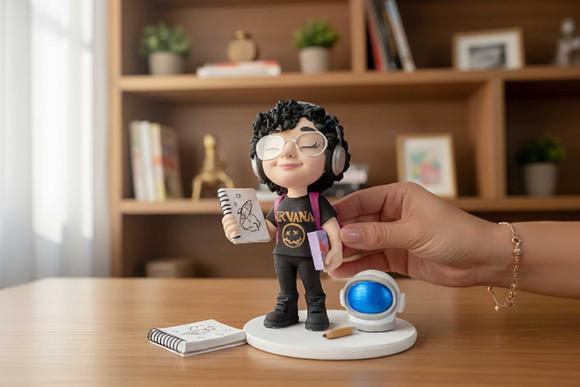 Escultura Miniatura Personalizada para Presentear Biscuit