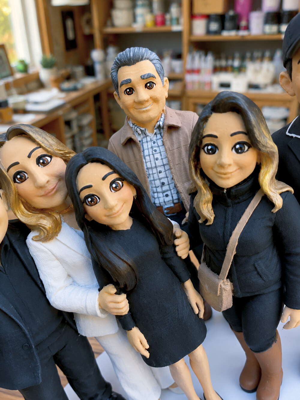 Escultura Família Personalizado Impressão 3D feita a partir fot