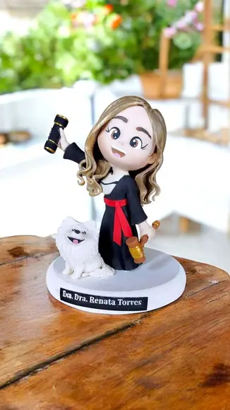 Formanda Direito Juíza Formatura Biscuit Personalizado