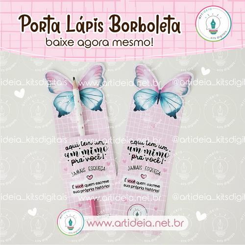 Arquivo Digital - Porta Lápis Borboleta