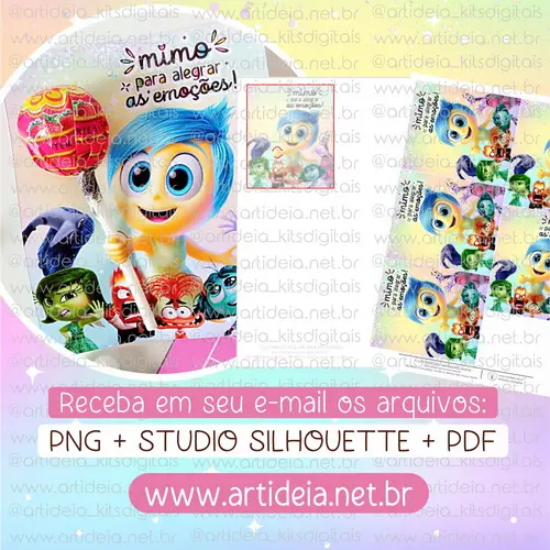 Arquivo Digital - Cartão Pirulito Divertidamente (Emoções)