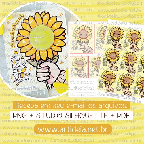 Arquivo Digital - Cartão Mini Vela Setembro Amarelo