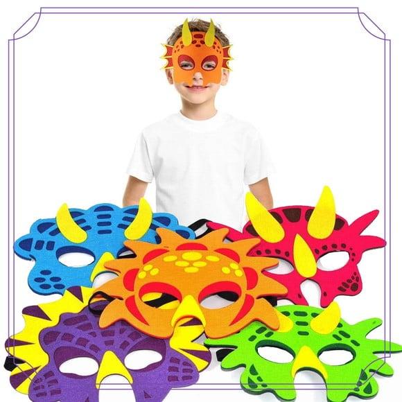 máscaras dinossauros - kit com 12 unidades