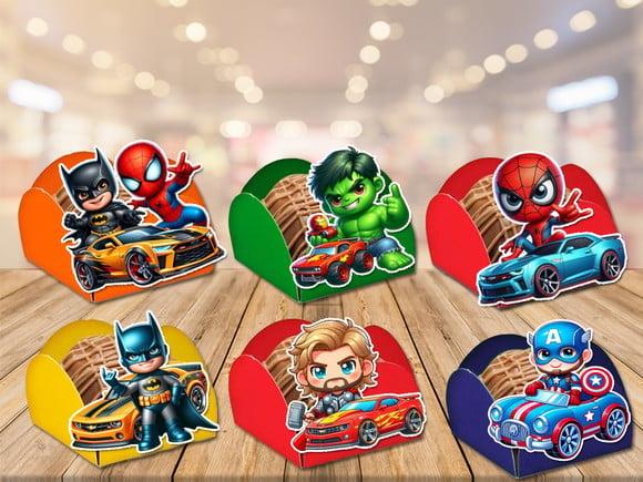 Forminha para Doces Vingadores e Wheels Carros