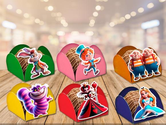 Forminhas para Doces Alice no País das Maravilhas
