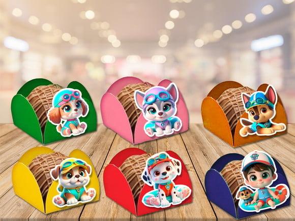Forminhas para Doces Pool Party Patrulha Canina 3d