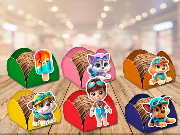 Forminhas para Doces Pool Party Patrulha Canina