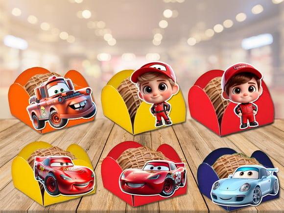 Forminhas para Doces Carros com Pilotos