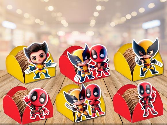 Forminhas para Doces Wolverine e Deadpool