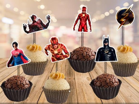 Topper para Doces The Flash - 100 Unidades