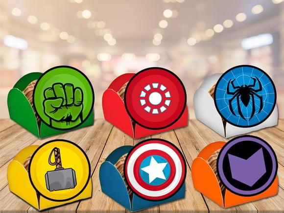 Forminhas Vingadores Símbolos Escudos