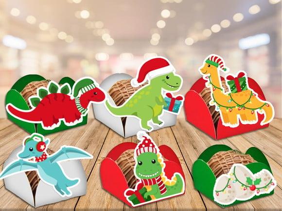 Forminhas de Natal Dinossauros
