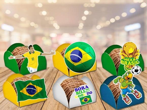 Forminhas Da Copa 2022 - Kit Festa Brasil