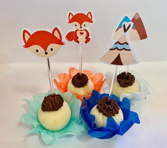 Forminhas Raposinhas e Toppers - Luxo
