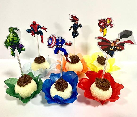 Forminhas Vingadores + Toppers