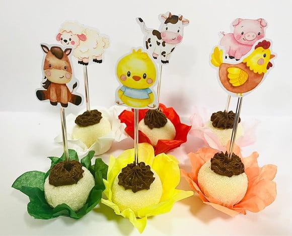 Forminhas Fazendinha e Toppers