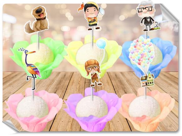 Forminhas Luxo De Seda + Toppers Up Altas Aventuras