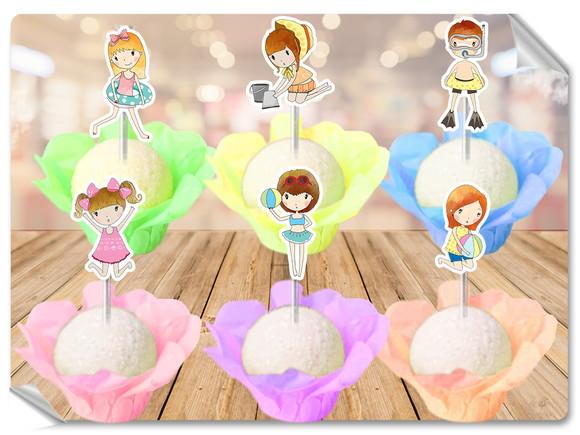 Forminhas Luxo De Seda + Toppers Praia