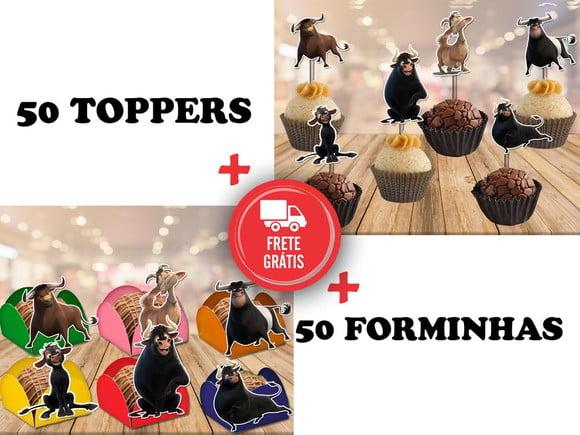 O Touro Ferdinando - Forminhas E Toppers