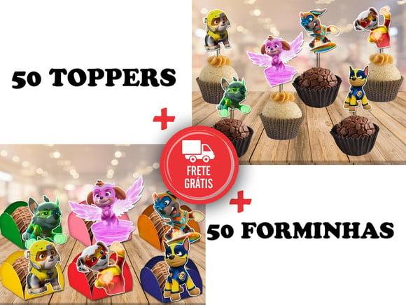 Super Filhotes Patrulha Canina Forminhas E Toppers