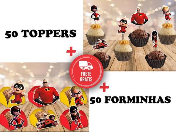 Os Incríveis - Forminhas E Toppers