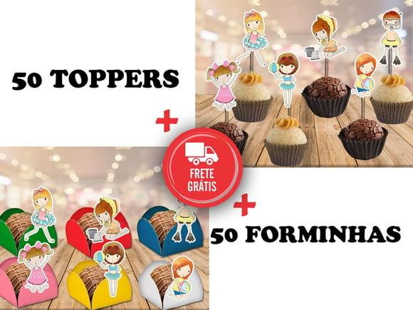 Praia - Forminhas E Toppers