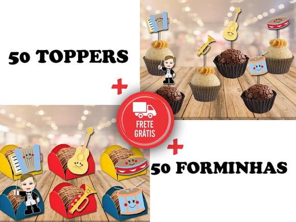 Instrumentos Musicais - Forminhas E Toppers