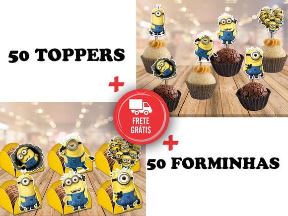 Minions - Forminhas E Toppers