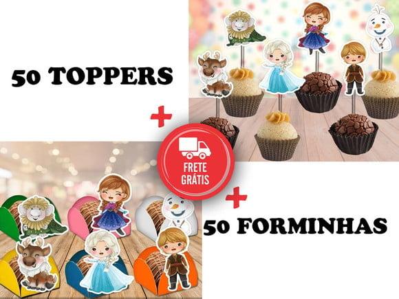 Frozen - Forminhas E Toppers