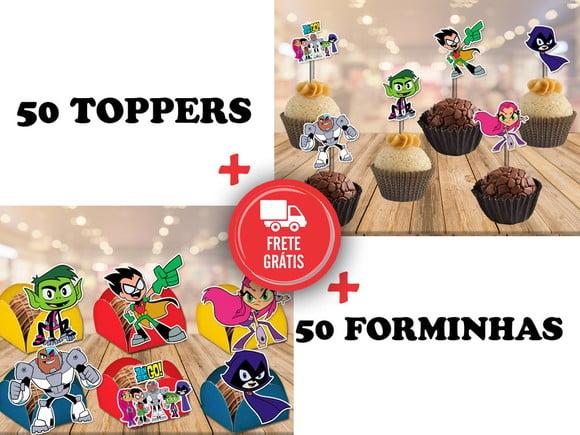 Jovens Titãs - Forminhas E Toppers
