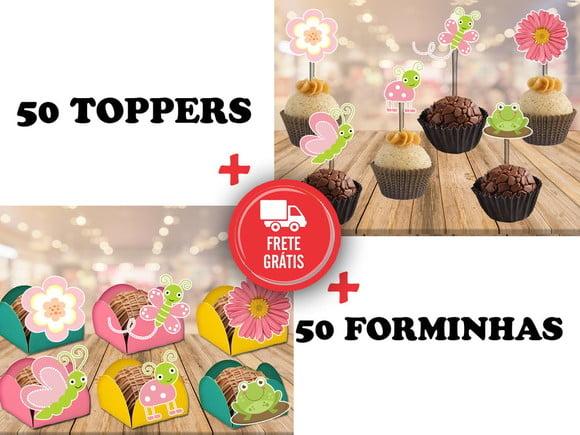 Jardim Encantado - Forminhas E Toppers