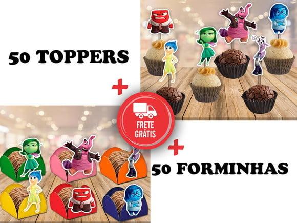 Divertidamente - Forminhas E Toppers