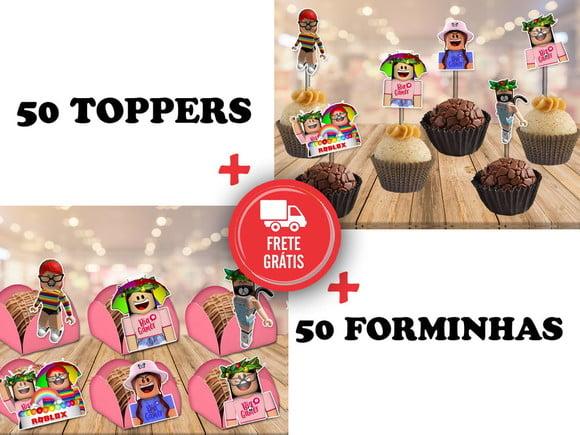Bia Gamer - Roblox - Forminhas E Toppers