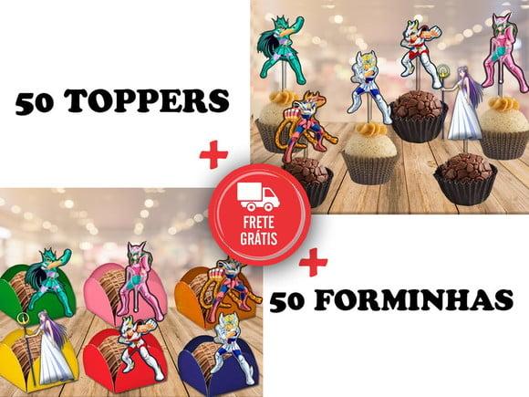 Cavaleiros Do Zodíaco - Forminhas E Toppers