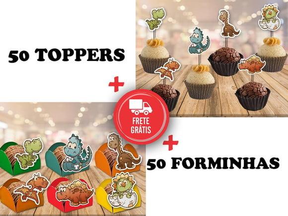 Dinossauros Baby - Forminhas E Toppers