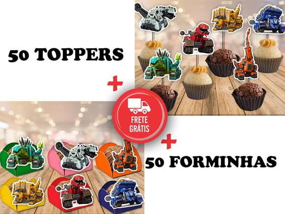 Dinotrux - Forminhas E Toppers