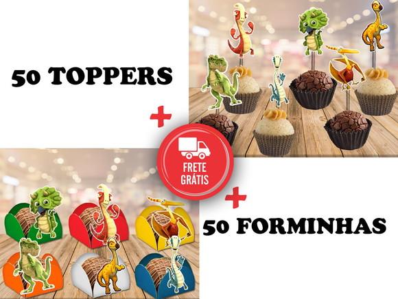 Gigantosaurus - 50 Forminhas E 50 Toppers