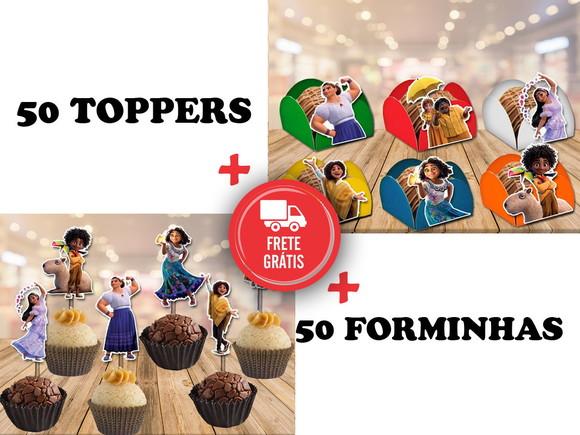Encanto - Família Madrigal - 50 Forminhas E 50 Toppers