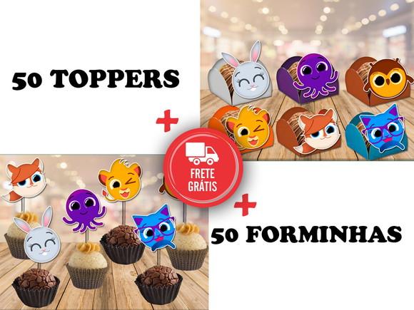 Bolofofos - 50 Forminhas E 50 Toppers