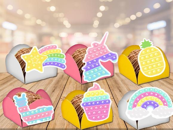 forminhas pop it candy color