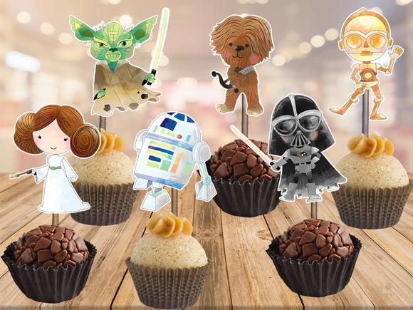 topper star wars - 100 unidades
