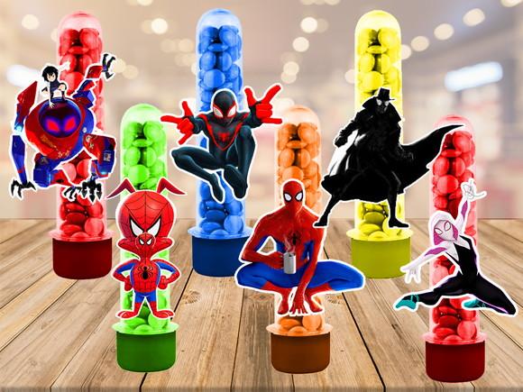 apliques para tubetes novo homem aranha