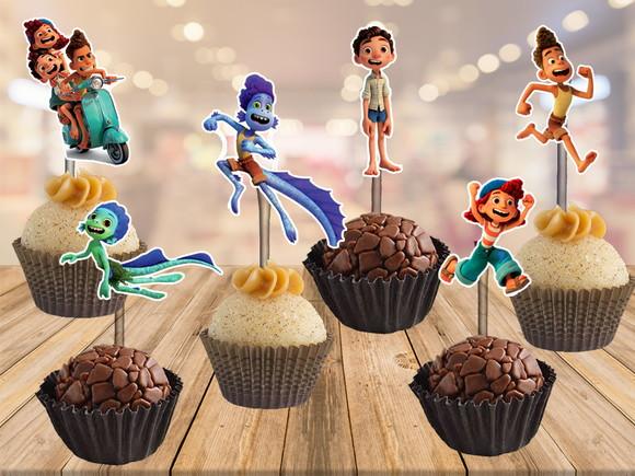 topper para doces Luca Disney