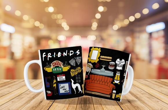 caneca friend´s - polímero