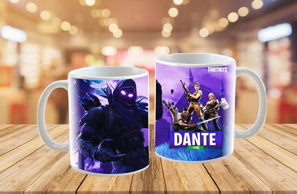 Caneca Fornite Personalizada Com Nome