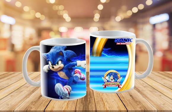 caneca personalizada sonic - polímero